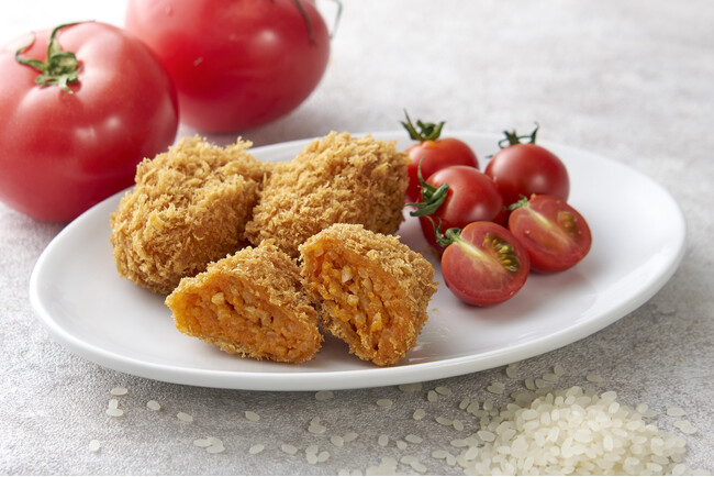 「お米コロッケ ～トマト仕立て～」を6/17(水)より期間限定で発売　～もちもち食感が楽しい！お米を使用した、まい泉の新作コロッケ～