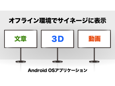 オフラインでサイネージへ3Dデータを表示可能なアプリを発表 ～ 文化遺産や観光施設での新たな体験を提供 ～