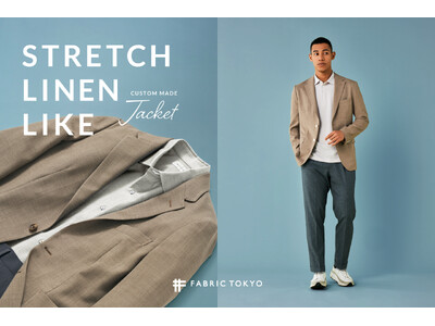 リネンの風合いを気軽に羽織れる人気アイテム「STRETCH LINEN LIKE」 カジュアルジャケット...
