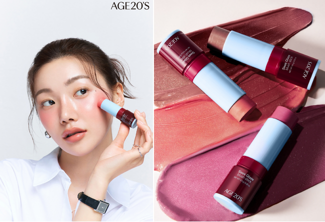 韓国のメイクアップブランド「AGE20’S」から新登場! ひと塗りで多幸感溢れるツヤ感を演出する『スリークグレーズブラッシュスティック』が登場