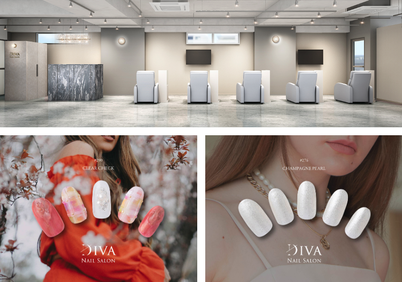 Nail Salon Diva全国14店舗目 相模大野店OPEN記念　ワンカラージェル（ハンド＋フット）コースが65％OFF￥6,710になるキャンペーンを実施