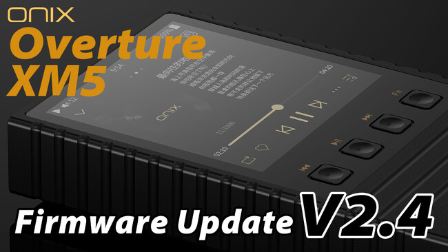 �yONIX�z�|�[�^�u���I�[�f�B�I�v���[���[�uOverture XM5�v�ŐV�t�@�[���E�F�A�A�b�v�f�[�g�̂��m�点�y�������MUSIN�z