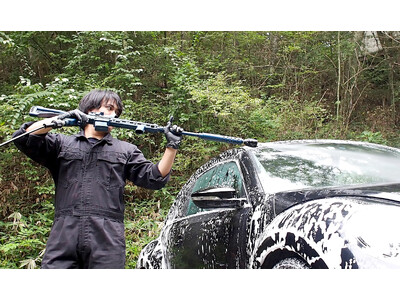 ながら洗車高圧洗浄機 イージーショット×ライフルタンクセット『軽さに特化させた高圧
