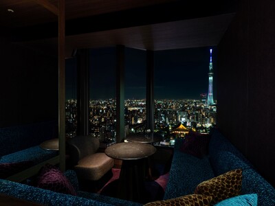 【浅草ビューホテル】粋な浅草でイブニングハイティー。最上階の夜景とボトルシャンパンで優雅な時間を。