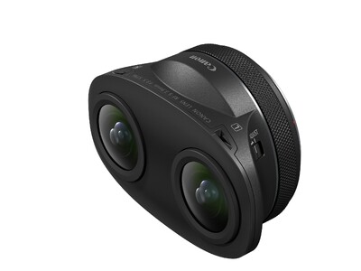APS-Cサイズカメラ用3D VRレンズ“RF-S3.9mm F3.5 STM DUAL FISHEYE”を発売　手軽に高画質な3D VR映像撮影を実現