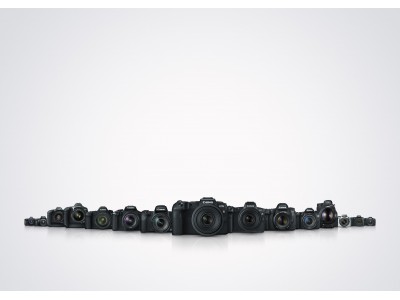 レンズ交換式カメラEOSシリーズが累計生産台数1億台を達成