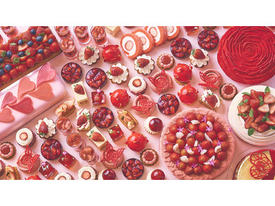 イチゴ尽くしのスイーツビュッフェ「ストロベリーにメロメロ」を開催