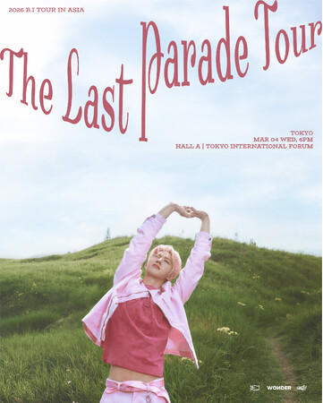 B.I ソロとして初の来日公演が決定!「2026 B.I TOUR: The Last Parade Tour in TOKYO」3/4(水) 東京国際フォーラム ホールAにて開催