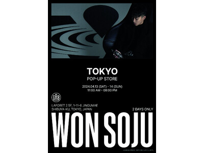 JAY PARKプロデュースの韓国焼酎WON SOJUの日本POP-UPが2日間限定でGR8にて開催。