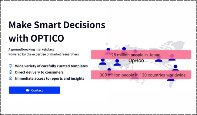 OPTICO、グローバル市場へ対応「英語版」を3/10（月）リリース