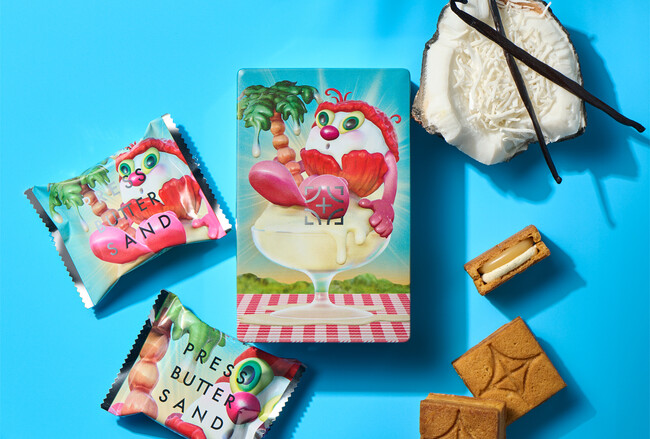 【期間限定シリーズコラボ】五感に響くお菓子体験「PRESS BUTTER SAND」× 「ArtSticker」！上質を追求した「バターサンド〈バニラココナッツ〉」2025年7月1日（火）より販売開始