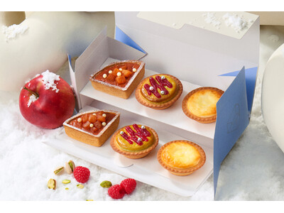 【ホリデー新商品】パーティーフォトを華やかに彩る♪ぎっしり6個！冬限定チーズタルト入りの「BAKEホリデーBOX」～「アップルシナモン」と「ピスタチオベリー」のタルトが登場～