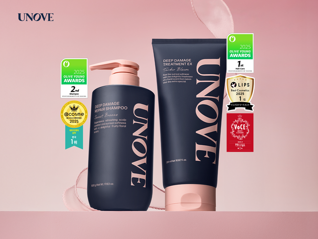 初公開!2025年・年末アワード受賞速報!韓国発パーソナルケアブランド「UNOVE」が主要アワードを多数席巻!