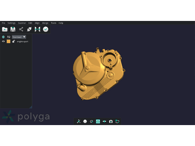 小物向けコンパクト3DスキャナPolygaシリーズのスキャンソフトウェア「PointKit Scan」がアップデート！