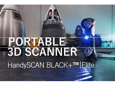 特許取得済み寸法検査レベルの最新ハンディスキャナー　　Creaform社製【HandySCAN BLACK+(TM)️|Elite】を販売開始！