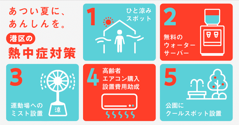 熱中症ゼロ！を目指して　港区の熱中症対策