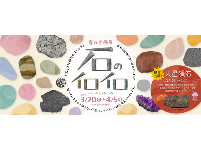 【多摩六都科学館】春の企画展「石のイロイロ」開催決定！