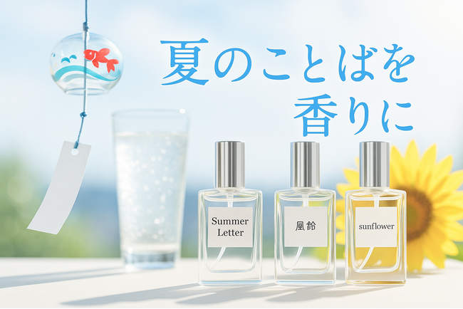 “風鈴”“サイダー”“Summer”–オーダーメイドフレグランスの名前に“夏のことば”をつける人が前月比約2倍に増加