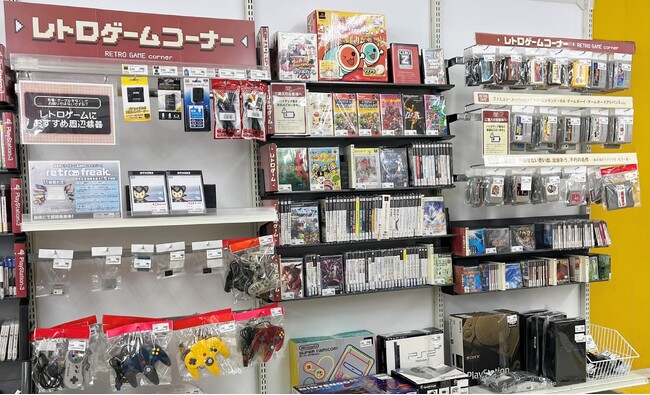 プレスリリース「スーパーファミコン、ゲームボーイ、PlayStationなど人気機種を豊富に品揃え！ゲオ、全国97店舗で「レトロゲーム」の販売を順次開始」のイメージ画像