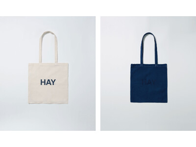 HAYの定番トートバッグに徳島・阿波の天然藍染めを施した限定モデル「TOTE BAG〈AIZOME〉」を発表。