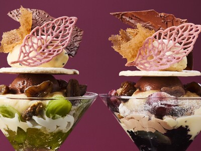 【ショコラティエ パレドオール】ぶどう・栗・さつまいもをショコラと合わせたカスタマイズパフェ第２弾！