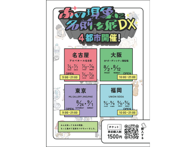 シリーズ最新作「あの現象に名前を展DX」を今夏、名古屋・大阪・東京・福岡４都市にて開催！