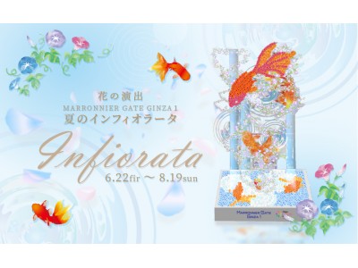 【マロニエゲート銀座1】花の演出『夏のインフィオラータ2018』6/22（金）より開催！