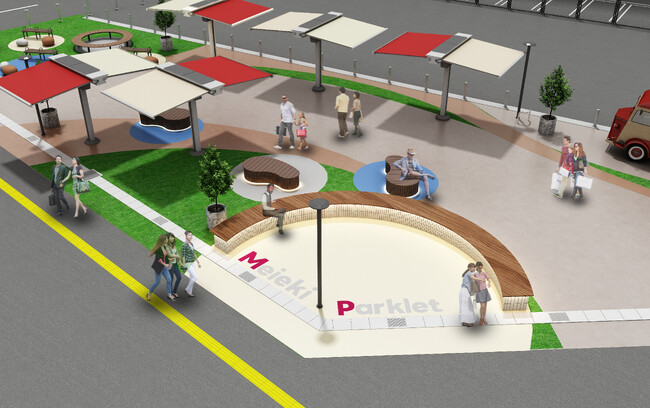 名古屋駅前名鉄レジャック跡地に都市型広場「Meieki Parklet」が8月8日オープン！