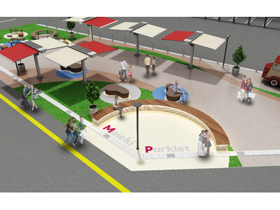 名古屋駅前名鉄レジャック跡地に都市型広場「Meieki Parklet」が8月8日オープン！