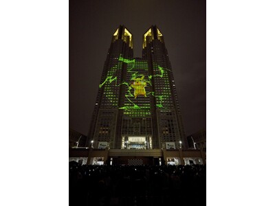 東京都庁でポケモンカードゲームをモチーフとした新プロジェクションマッピング作品が公開スタート！