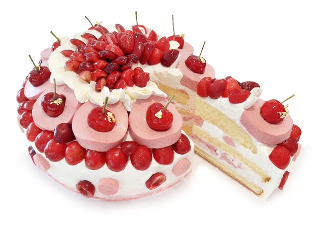 山形県の初夏の味！カフェコムサから甘酸っぱいさくらんぼのショートケーキが登場