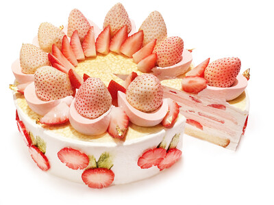 カフェコムサは毎月3日が「ミルクレープの日」！1月は新年を祝う「紅白いちごのミルクレープ」が登場