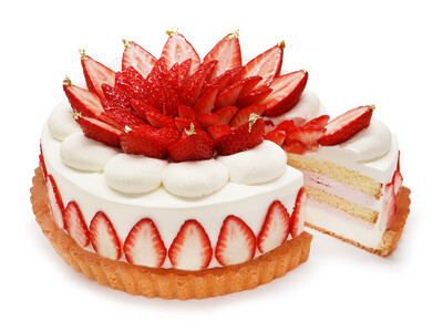 【カフェコムサ】創業30周年を彩る記念ケーキ第二弾、奈良県産いちご「古都姫」のショートケーキタルトをメイ...