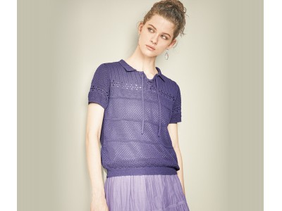 トレンドのシアー素材を通勤服でも！ルミノーゾ・コムサの透けニットは上質感ときちんと感をプラス