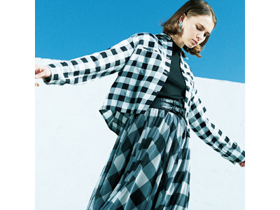 素材とデザインでトラッドアイテムに遊び心をプラス！大胆なビッグギンガムチェックのアイテムを発売