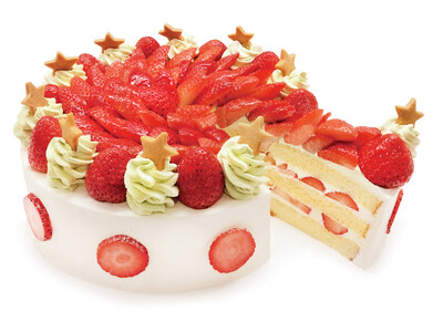 カフェコムサのクリスマスフェア！この時期だけの特別なデザインのケーキとパフェを展開