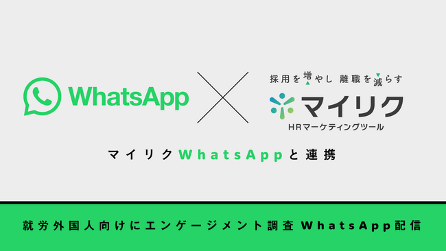 マイリク、WhatsAppと連携した「外国人材定着支援モデル」を提供開始― 翻訳AI×データ活用で離職防止を強化 ―