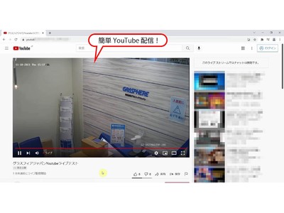 グラスフィア　IPカメラシリーズ　YouTube配信対応機種　2022年2月16日発売！