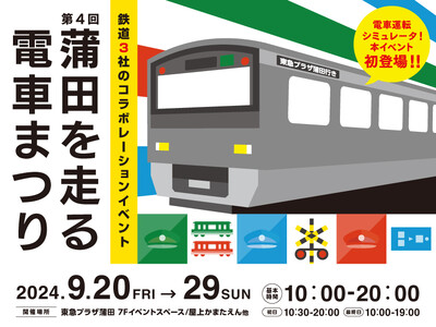 【東急プラザ蒲田】ＪＲ東日本・京急電鉄・東急電鉄の蒲田駅長による限定切符入鋏イベントや、電車運転シミュレ...