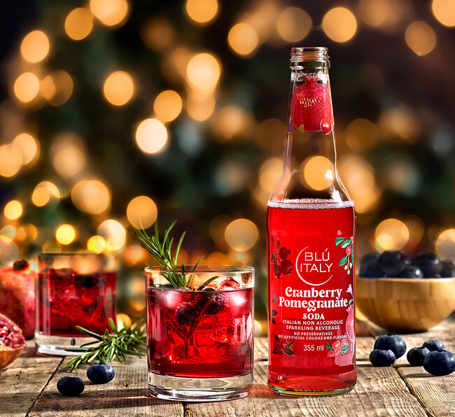 イタリアンソーダ “ブルーイタリー” より「クランベリーザクロソーダ&トロピカルソーダ」新登場 !