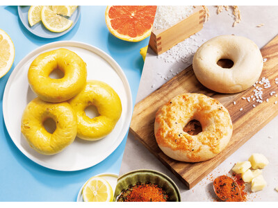 BAGEL & BAGEL から新商品が登場！ 夏にぴったりな“レモン×グレープフルーツ”ベーグルと、米粉を使用した“七味醤油”ベーグルに加え、マフィン３種を期間限定で販売します