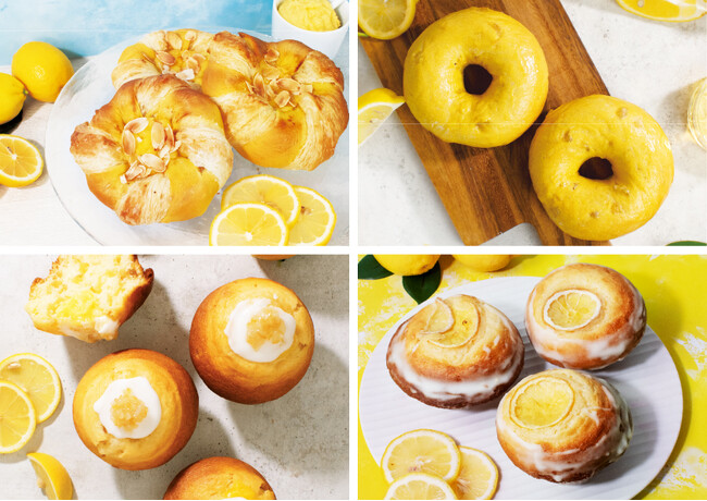 BAGEL & BAGEL から新商品が登場！糖漬けレモンピールとアガベシロップを使ったベーグルや、レモンパイ風のクロワッサンベーグル、爽やかなレモン風味のマフィンを期間限定で販売します！