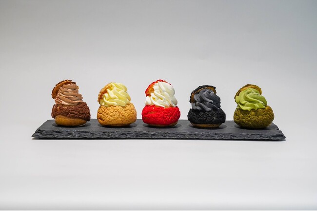 【冬限定コラボ】"とろり天使のわらびもち"×"gobunnogo"の5種類贅沢シュークリームが新登場!!～素材とこだわりが生んだ極上冬スイーツ～