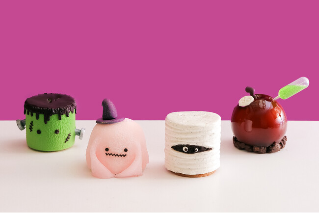 昨年は連日完売。ウェディングケーキ職人の手作りハロウィンケーキ宮の森フランセス教会から「おばけ」「毒りんご」が登場
