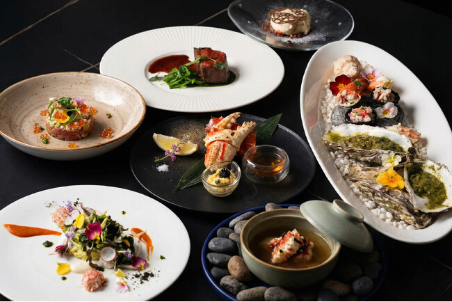 【小樽迎浜館】Restaurant ao で季節限定「タラバ蟹コース」開始のご紹介