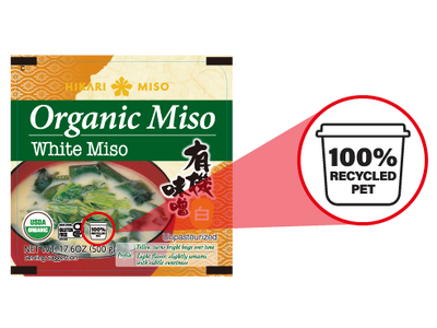 業界初 味噌容器に100%再生PET樹脂を採用　プラスチック使用量削減を推進
