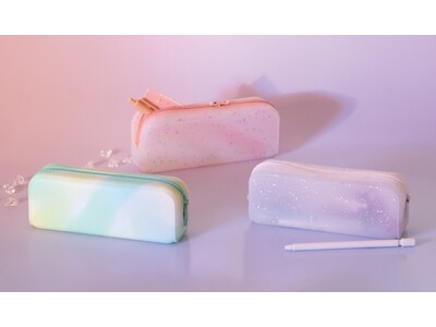 幻想的なホログラムとマーブルの立体感を閉じ込めた“魅せる”シリコン素材の「シャーベットペンケース」を20...