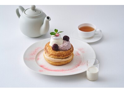 ひと足先に“桜”を楽しむ、ビブリオテークの3月限定〈桜×チェリーのお花見パンケーキ〉登場！