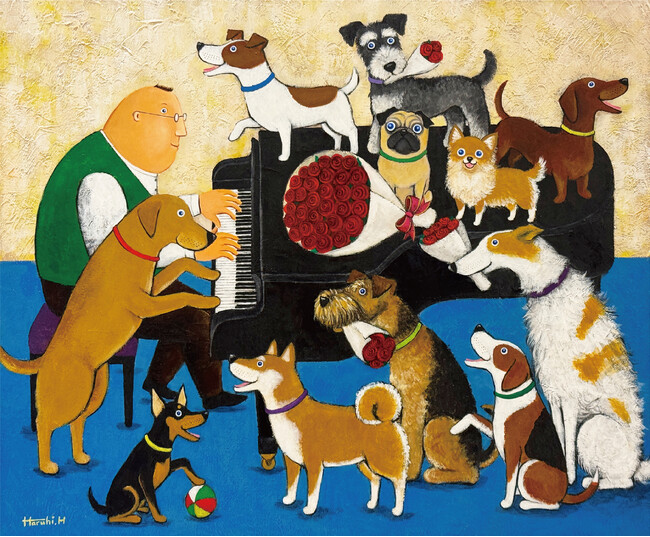 【阪神梅田本店】愛する犬や猫たちと穏やかに過ごす人々を描き、見る人に心温まる気持ちを呼び起こさせてくれる『平野はるひ作品展』を開催いたします。
