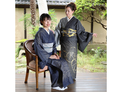 【阪急うめだ本店】 瀬戸内の伝統工芸を紡いだきものと帯。「KIMONO Terrasse」の岡山産シルクデニム和装アイテムが登場